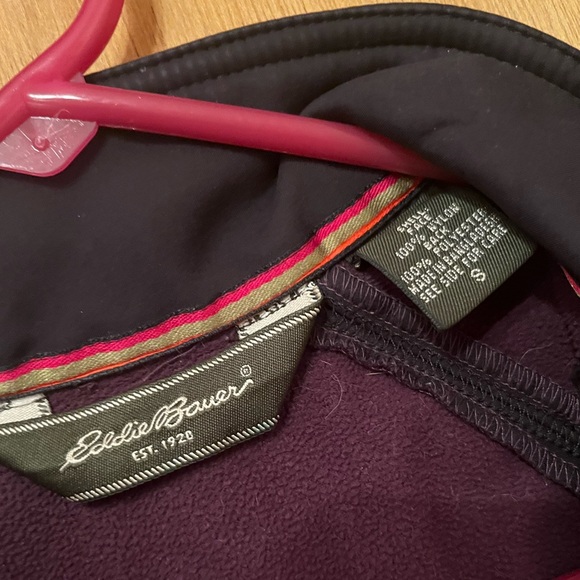 EDDIE BAUER full zip black rain jacket SMALL - Picture 3 of 3